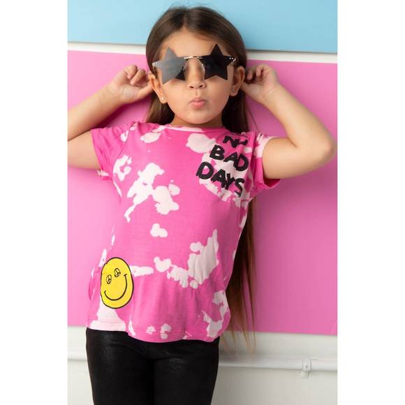 NEW FLOWERS BY ZOE no bad days tee in pink - Picture 3 of 3